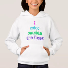 Camisas sudaderas de la Chica "I Color Outside the