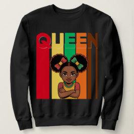 Camisas sudaderas de la Reina Chica Africana