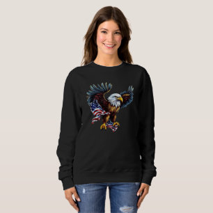 Camisas sudaderas de las mujeres de Eagle de Estad