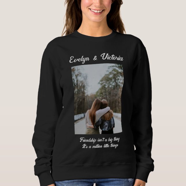 Camisas sudaderas de los mejores amigos de la foto (Anverso)
