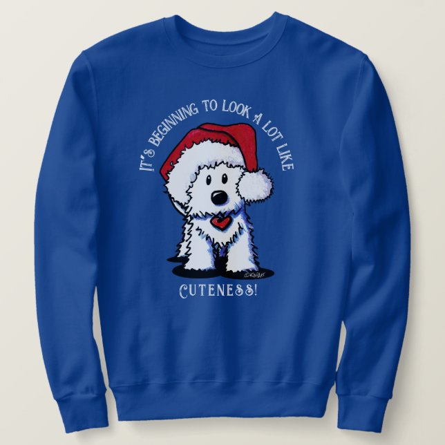 Camisas sudaderas de los Navidades de KiniArt West (Anverso del diseño)