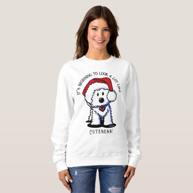 Camisas sudaderas de los Navidades de KiniArt West (Anverso completo)