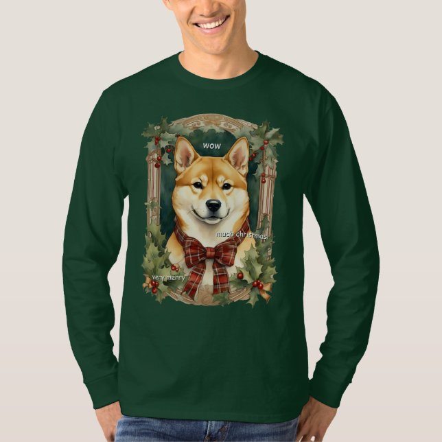 Camisas sudaderas de Navidades de perros (Shiba In (Anverso)