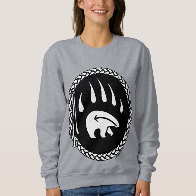 Camisas sudaderas de sudadera de arte de oso triba (Anverso)
