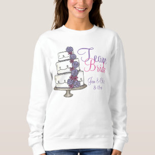 Camisas sudaderas de tarta Boda personalizada Team