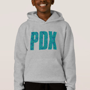 Camisas sudaderas de texto del aeropuerto PDX Port