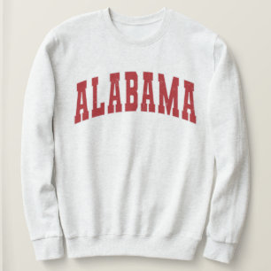 Camisas sudaderas de texto rojas estilo Colegio Al