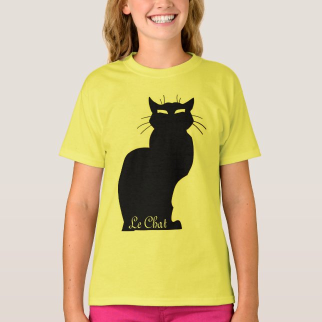 Camisas sudaderas del gato del gato del Chica de l (Anverso)