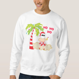 Camisas sudaderas del HO HO HO Tropical Santa Navi