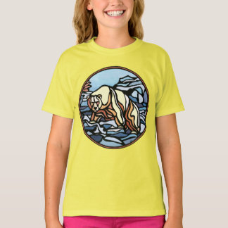 Camisas sudaderas del niño de arte del oso polar c