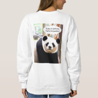 Camisas sudaderas en la parte de atrás de la cita 