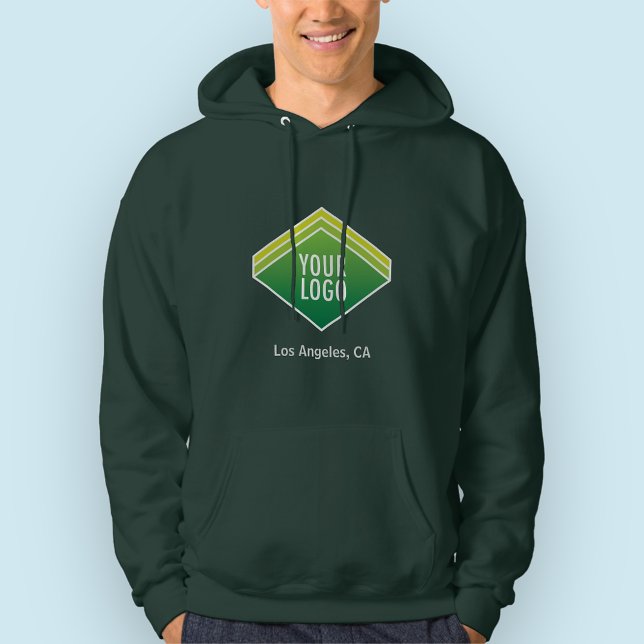 Camisas sudaderas encapuchadas con logo Personaliz (MISOOK Men’s Green Hoodie with Logo)