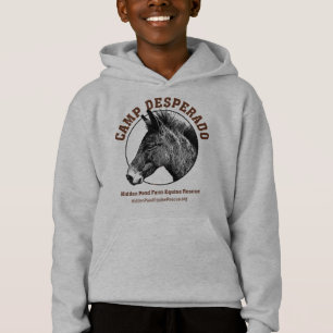 Camisas sudaderas encapuchadas de niños en el cam