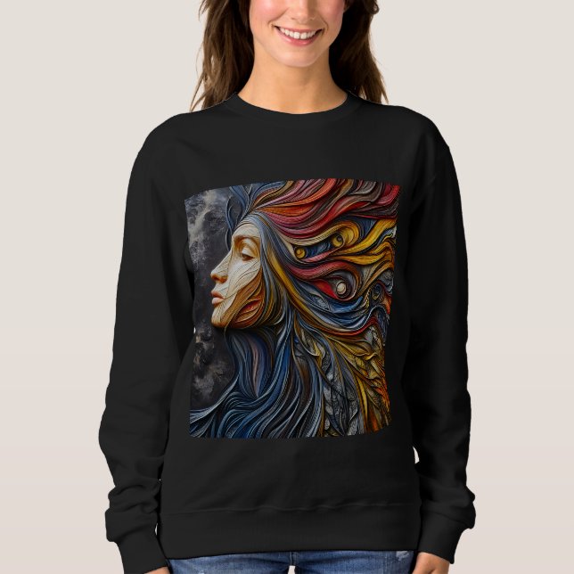 Camisas sudaderas expresión de arte 6 (Anverso)