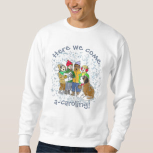 Camisas sudaderas navidades con niños y San Bernar