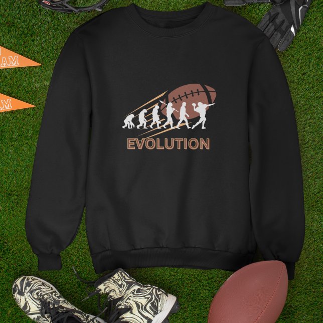 Camisas sudaderas para aficionados y jugadores afi (Evolution of Football Crewneck Sweatshirt)