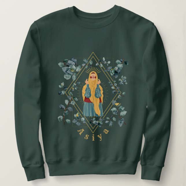 Camisas sudaderas personalizadas de Green Muslimah (Anverso del diseño)