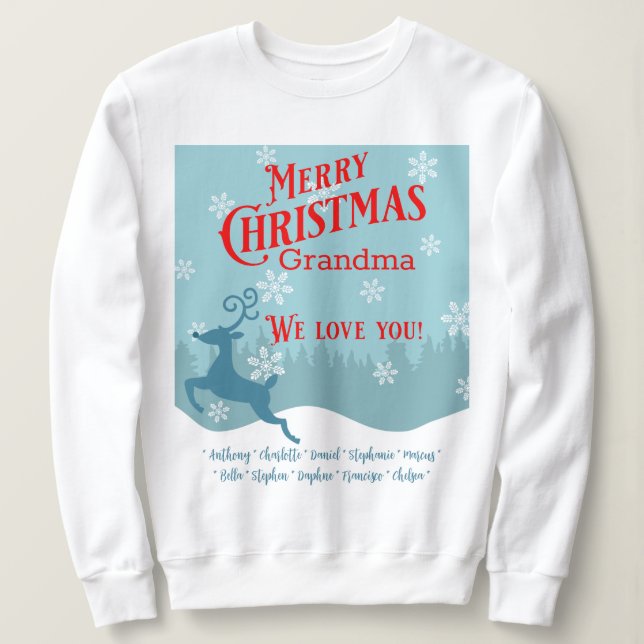 Camisas sudaderas personalizadas de renos de vacac (Anverso del diseño)
