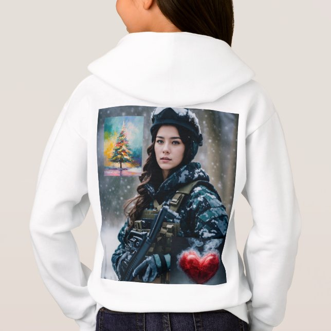 "Camisas sudaderas y capuchas de los Chicas - Eleg (Reverso)