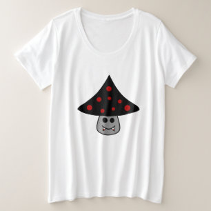 Camisas T de tamaño superior y vampiro de champi
