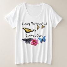 Camisas Tee De Tamaño Damas Plus Fácilmente Distra