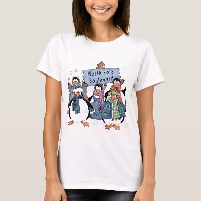 Camisas y regalos de los pingüinos del Polo Norte (Anverso)