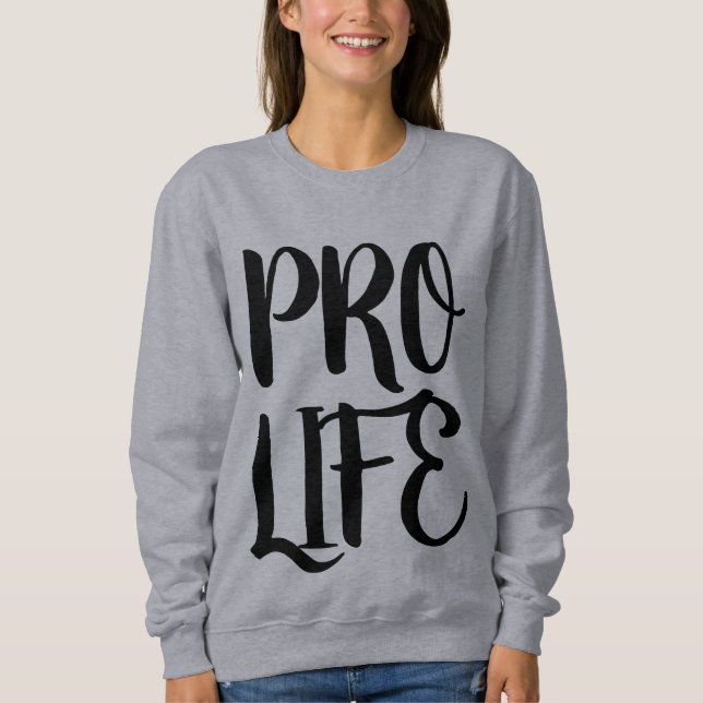 CAMISAS Y SUDADERAS DE MUJERES PRO VIDA (Anverso)