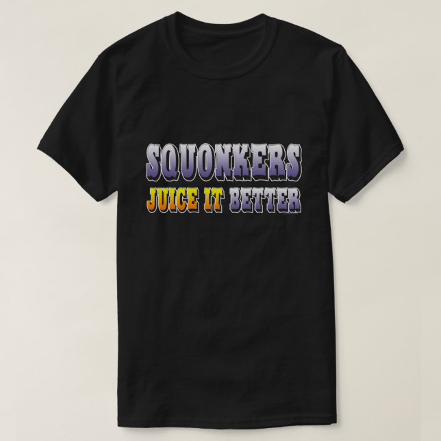 Camiseta Ω VAPEShirt | Squonkers Juice it Better VapeGoat™ (Diseño del anverso)