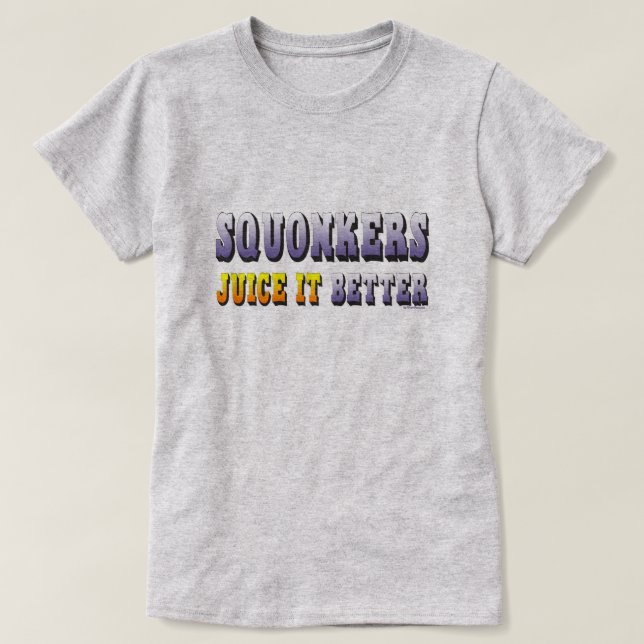 Camiseta Ω VAPEShirt | Squonkers Juice it Better VapeGoat™ (Diseño del anverso)