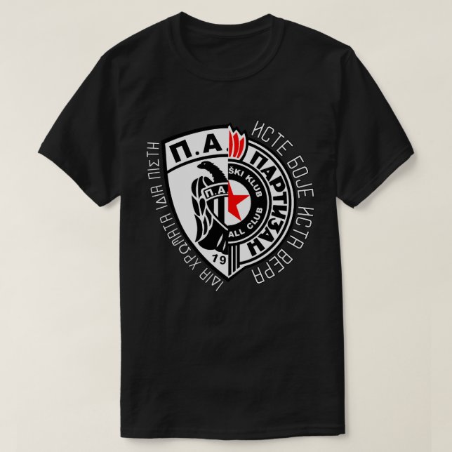 CAMISETA ПАОК ПАРТИЗАН  (Diseño del anverso)