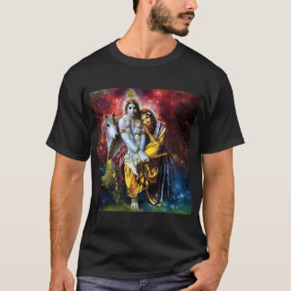 Camiseta ॐ divino clásico del amor de Radha-Krsna