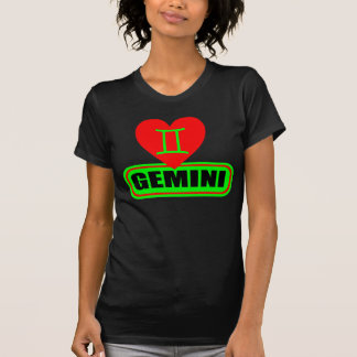 Camiseta ๑▒★Camiseta Destruida para Damas Géminis del Amor★