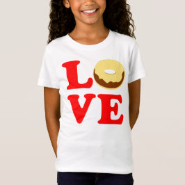 Camiseta ღ ♥・ Amar a Donut Bella Chicas Fabulous Baby Doll 