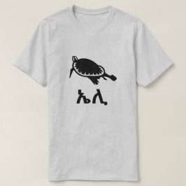 Camiseta ኤ ሊ - tortuga en amárico, gris