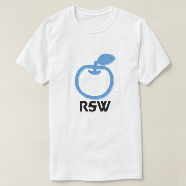 Camiseta Ꮤ Ꭶ Ꮢ - manzana en Cherokee (Diseño del anverso)