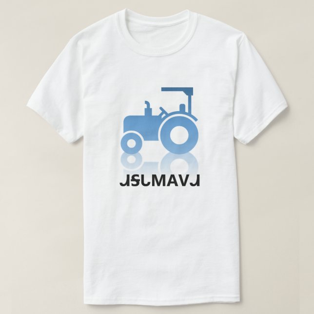 Camiseta ᏗᎦᏓᎷᎪᏙᏗ - tractor en cherokee (Diseño del anverso)
