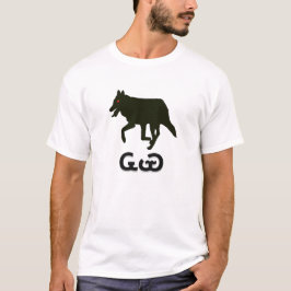 Camiseta Ꮿ-lobo Ꮹ en Cherokee