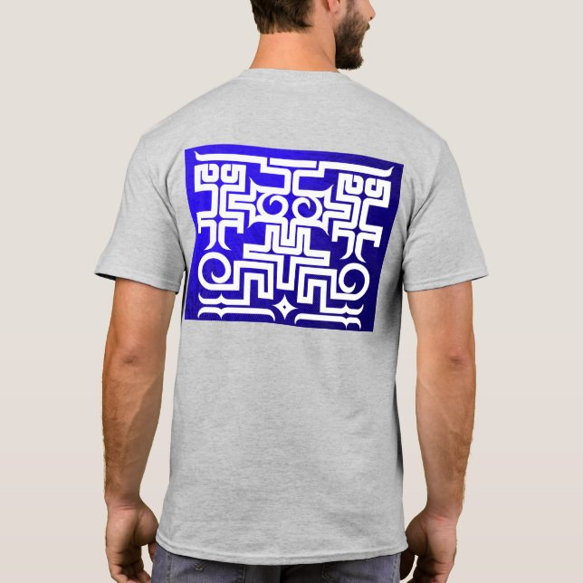 Camiseta アイヌ柄 オリジナルプリント 北海道 T　Hokkaido Ainu pattern T-shirt (Reverso)