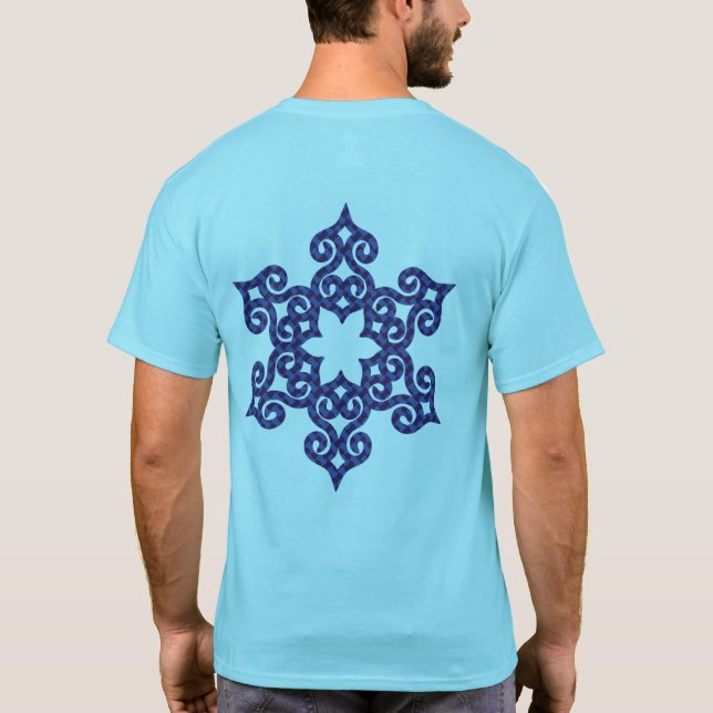 Camiseta アイヌ柄 オリジナルプリント 北海道 T　Hokkaido Ainu pattern T-shirt (Reverso)