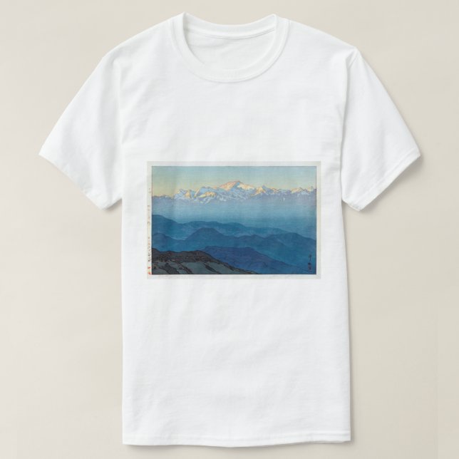 Camiseta カ・ェ・ュ ジ ガ, Kangchenjunga, Yoshida, Woodcut (Diseño del anverso)