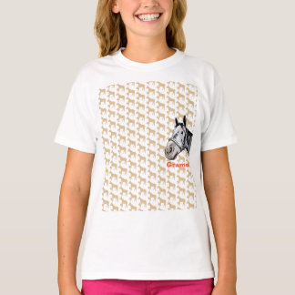 CAMISETA ケイメイ牧場 グラマーちゃん ワンポイント&顔出し