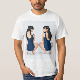CAMISETA スクミズ女子背中Tシャツ