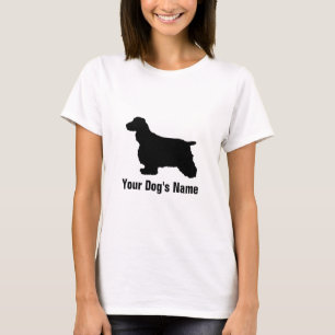 Camiseta スパニエル del ・ del コッカー del ・ del イングリッシュ de cocker