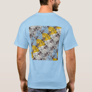 CAMISETA トラとコウモリ・タイルのテセレーション(YWGL)