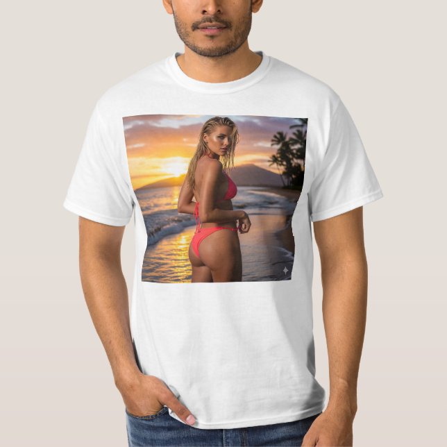 CAMISETA ハワイの海辺で決めポーズ (Anverso)