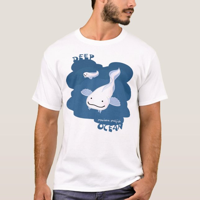 Camiseta 【マリアナスネイルフィッシュ】Mariana snailfish (Anverso)