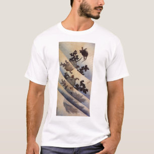 Camiseta 亀, tortugas del 北斎, Hokusai, Ukiyo-e