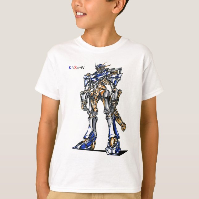 CAMISETA 作品番号00009　「有機的細部のロボット」 (Anverso)