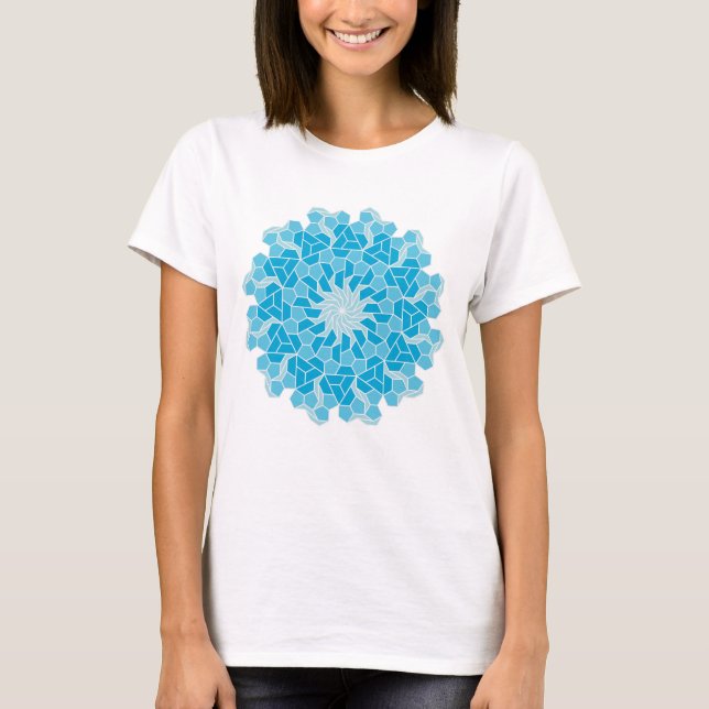 CAMISETA 凸五角形と凹五角形と台形の12回回転対称テセレーション (Anverso)