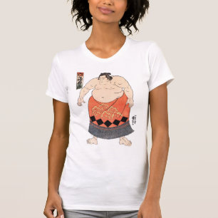 Camiseta 力 士, 国 芳 Sumo Wrestler, Kuniyoshi, Ukiyo-e